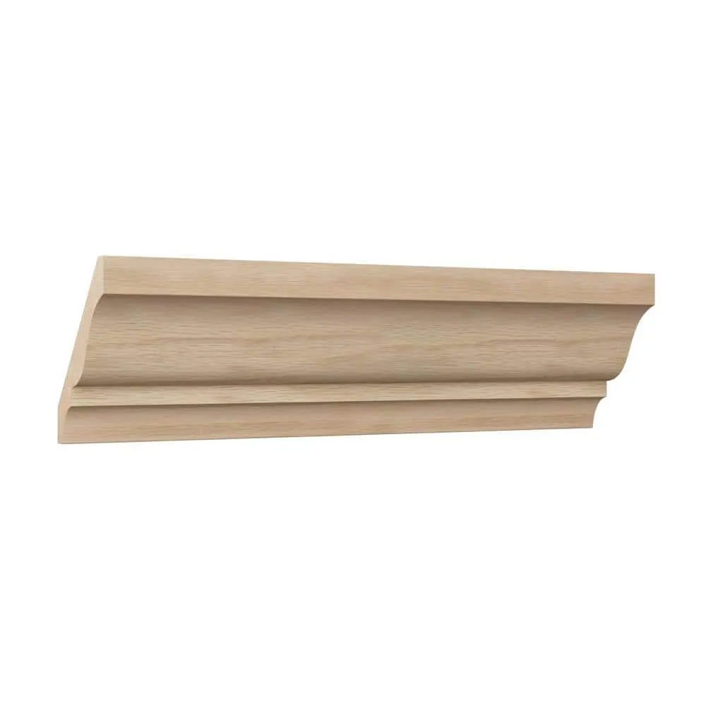 Ekena Millwork WM49 0.56 in. D x 3.63 in. W x 96 in. L Wood (White Oak) Crown Molding, photo 3 of 13