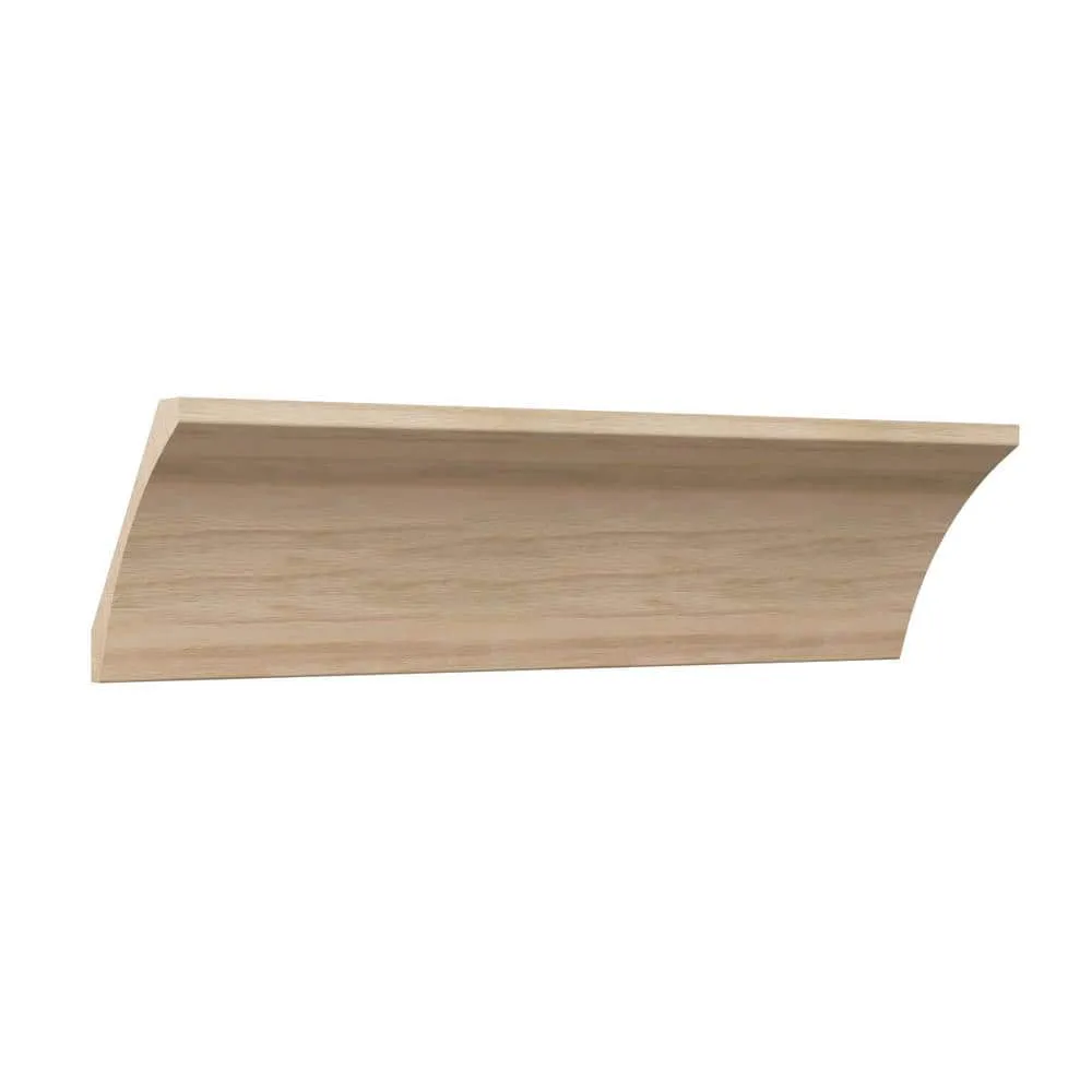 Ekena Millwork WM291 0.75 in. D x 5.25 in. W x 96 in. L Wood (White Oak) Crown Molding, photo 3 of 13