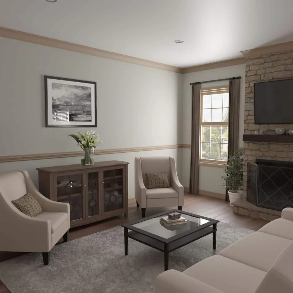 Ekena Millwork WM291 0.75 in. D x 5.25 in. W x 96 in. L Wood (White Oak) Crown Molding, photo 9 of 13