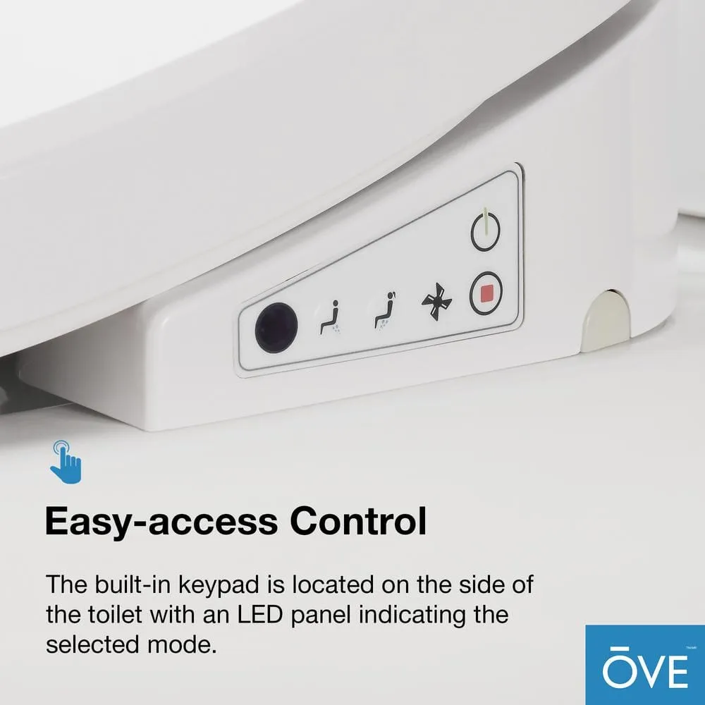 OVE Decors Felix Elongated Smart Bidet Toilet in White, photo 4 of 10