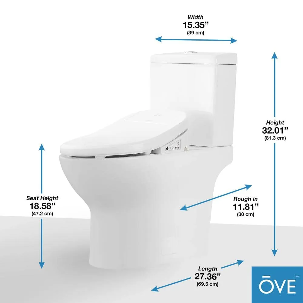 OVE Decors Felix Elongated Smart Bidet Toilet in White, photo 2 of 10