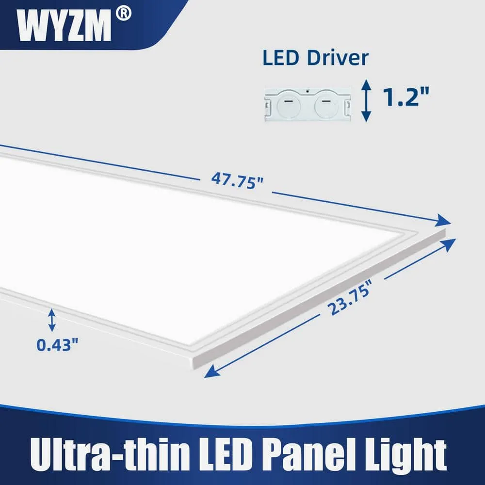 WYZM 2 ft. x 4 ft. 7800 Lumens Integrated LED Troffer Light 5000K (8-Pack), photo 7 of 9