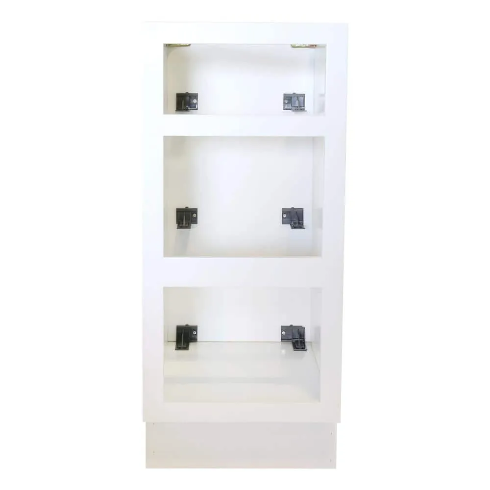 Plywell Ready to Assemble 12x34.5x24 in. Shaker Base with 1 Standard Drawer with 2 Deep Drawers in White, photo 5 of 9