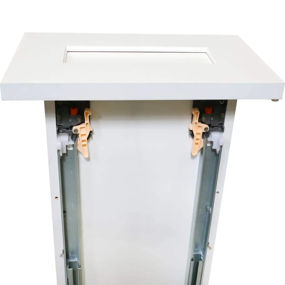 Plywell Ready to Assemble 12x34.5x24 in. Shaker Base with 1 Standard Drawer with 2 Deep Drawers in White, photo 8 of 9