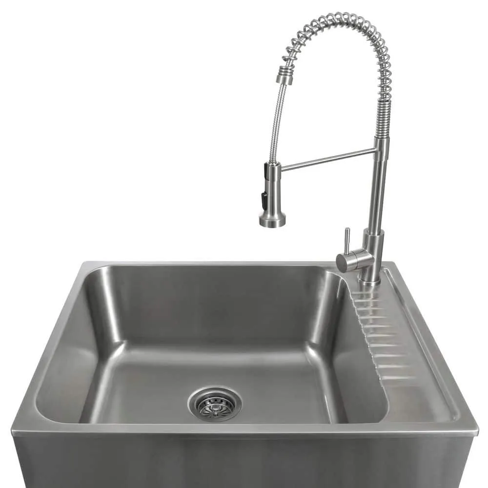 Presenza All-in-One Stainless Steel Drop-In Sink and Cabinet with Faucet, photo 5 of 10