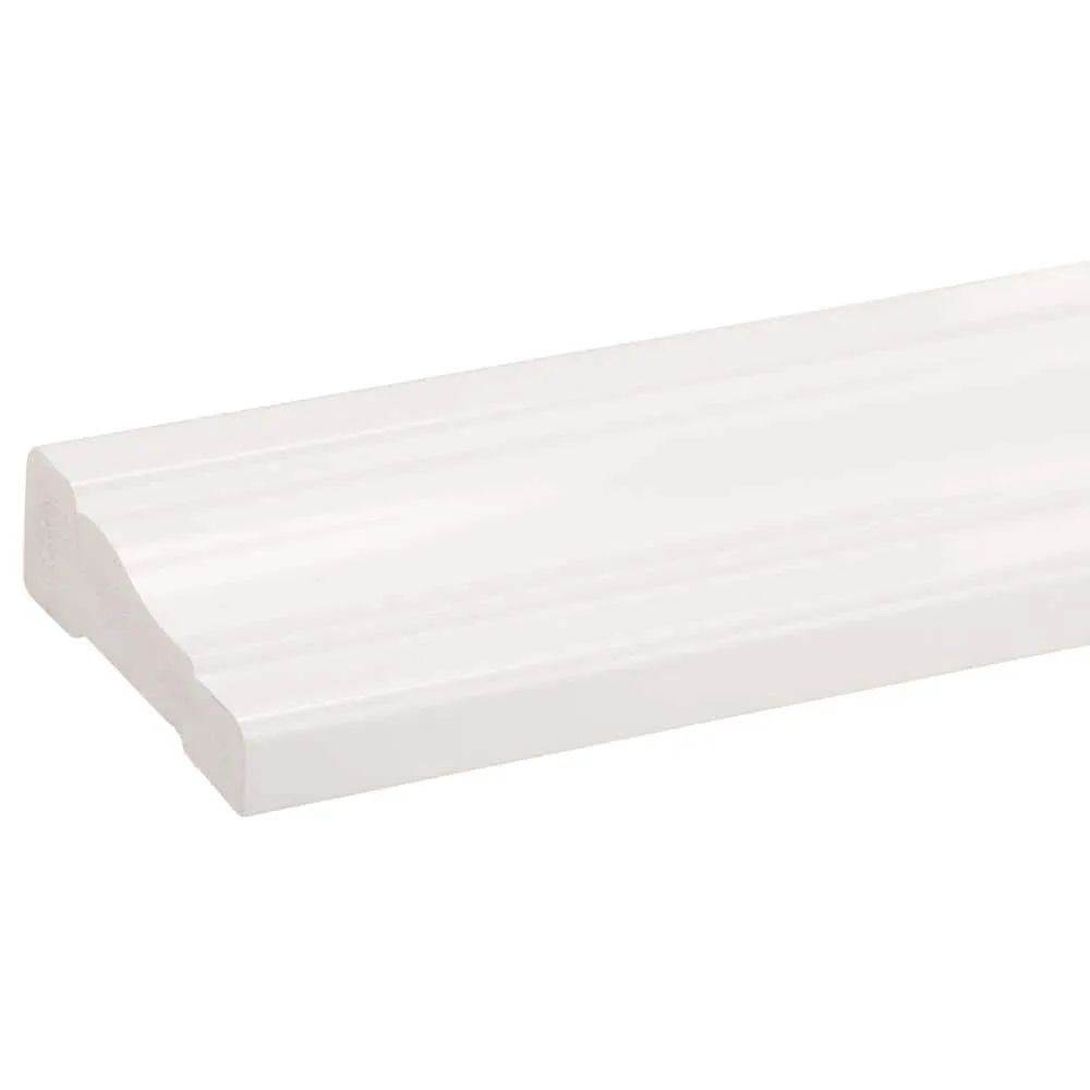 Royal Building Products 2355 11/16 in. x  2 1/4 in. x  96 in. Colonial Primed PVC Casing (1-Piece − 8 Total Linear Feet), photo 3 of 4