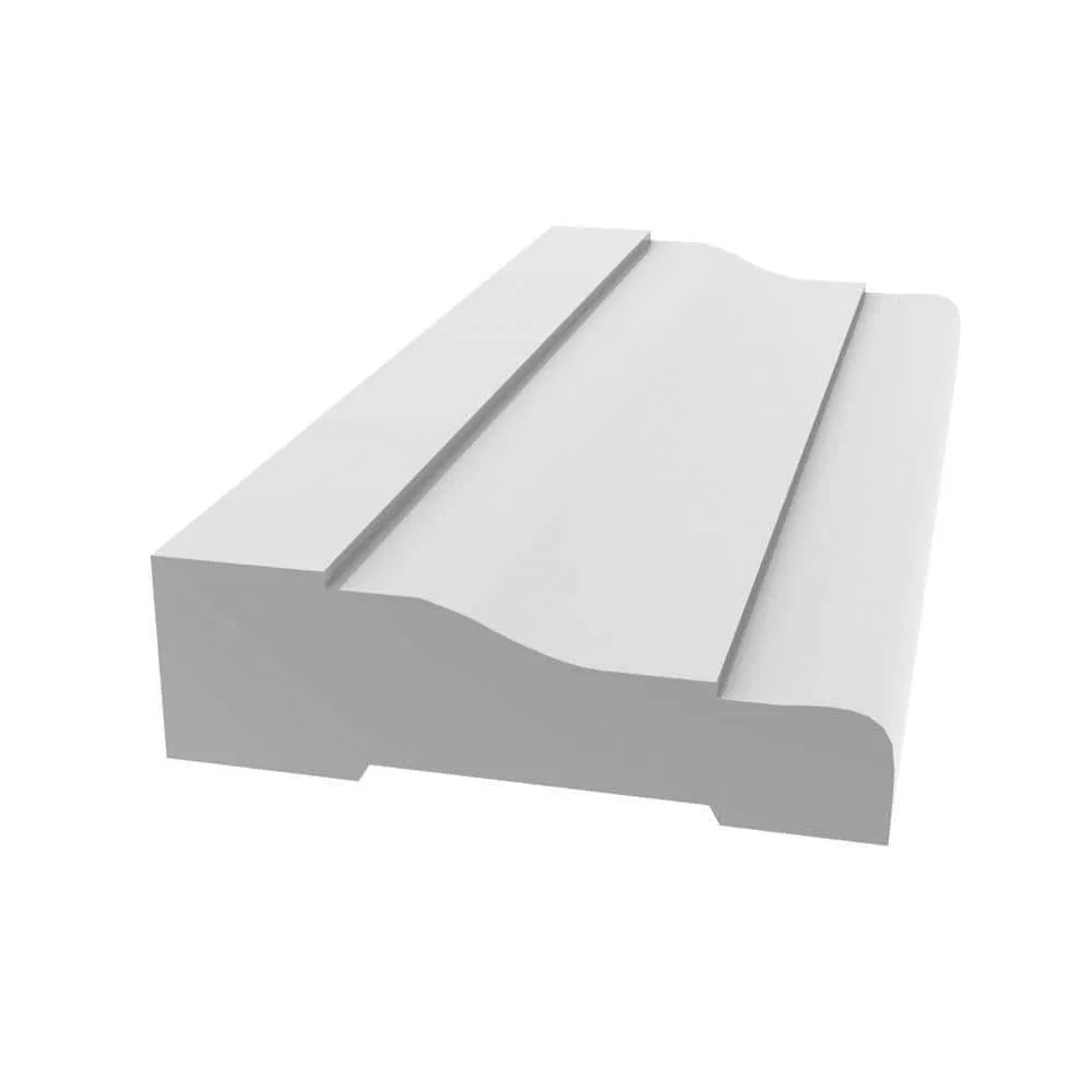 Royal Building Products 2355 11/16 in. x  2 1/4 in. x  96 in. Colonial Primed PVC Casing (1-Piece − 8 Total Linear Feet), photo 4 of 4