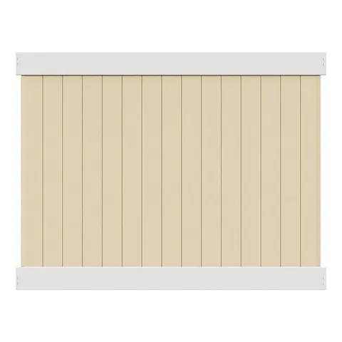 Two-Toned Privacy Vinyl Fence Panel