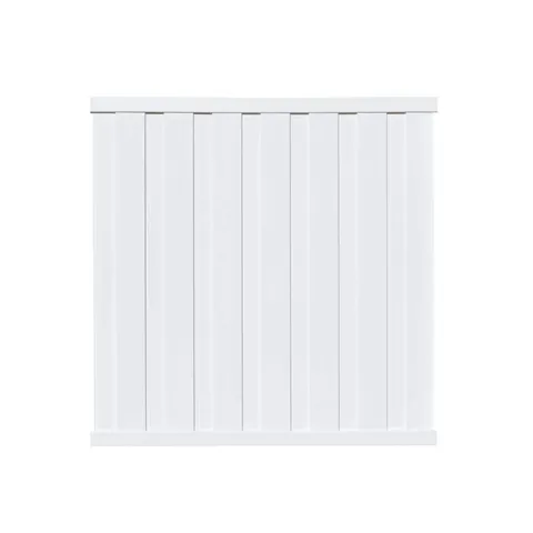 White Vinyl Privacy Fence Panel