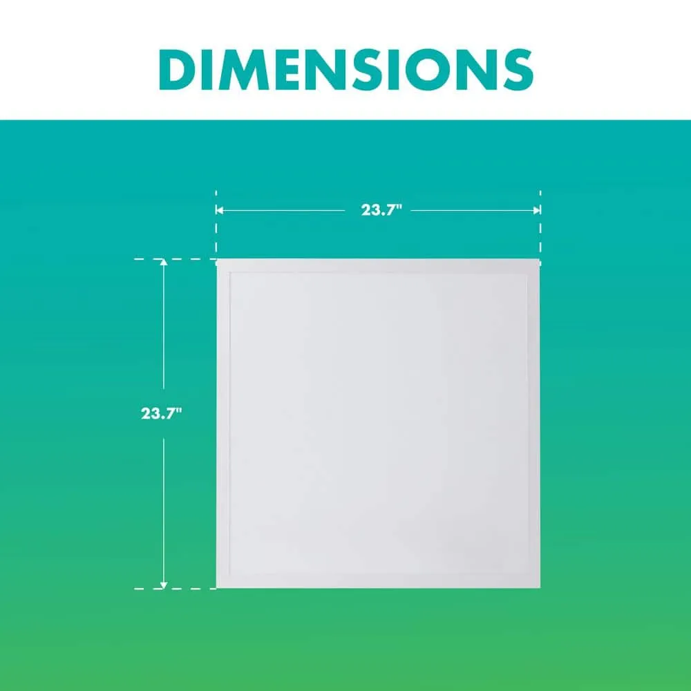 Simply Conserve 2 ft. x 2 ft. 3125/3750/5000 Lumens Integrated LED Panel Light 3500K/4000K/5000K Field Selectable Lumens and Color Temp, photo 5 of 7