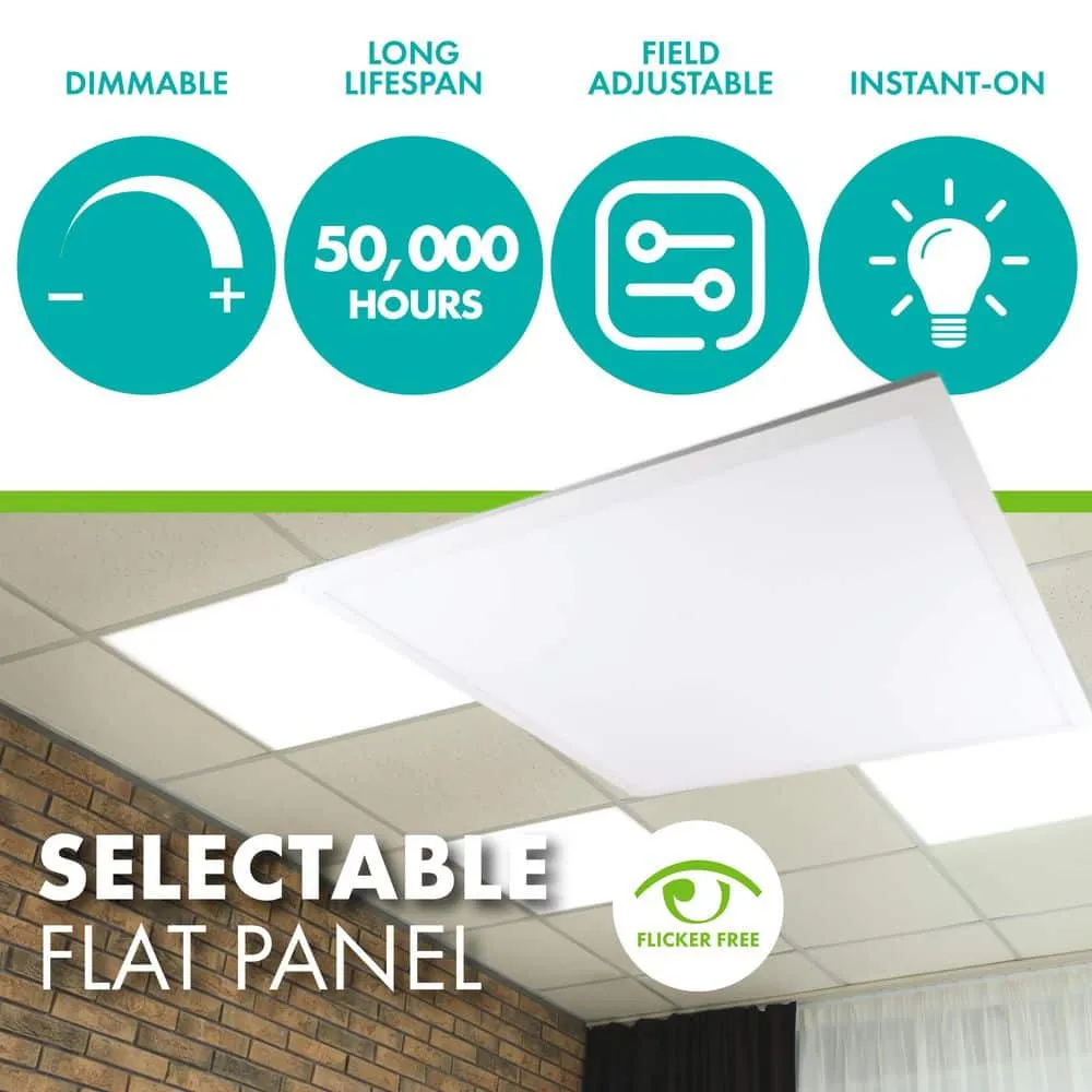 Simply Conserve 2 ft. x 2 ft. 3125/3750/5000 Lumens Integrated LED Panel Light 3500K/4000K/5000K Field Selectable Lumens and Color Temp, photo 2 of 7