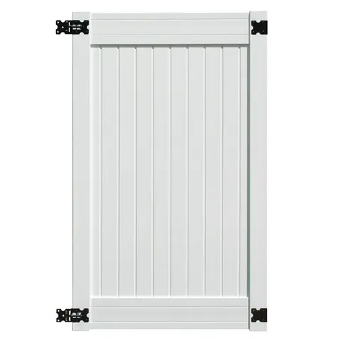 Wexford White Vinyl Privacy Fence Gate