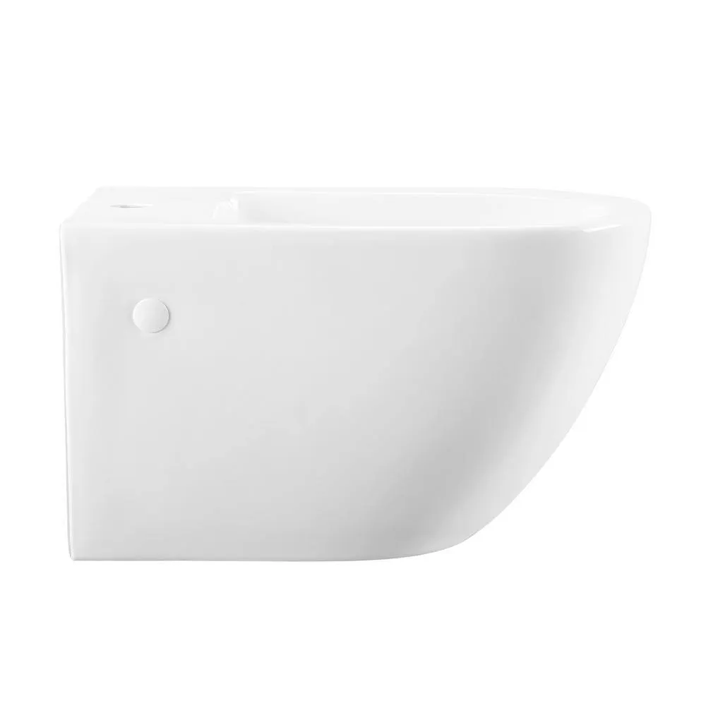 Swiss Madison St. Tropez Wall Hung Elongated Bidet in Glossy White, photo 8 of 10