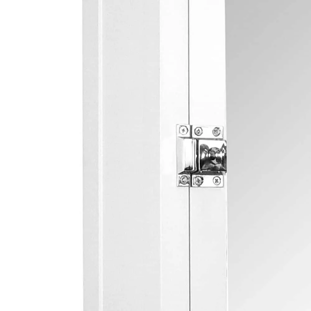 Teamson Home Madison 20.24 in. W x 19 in. H x 7 in. D Removable Medicine Cabinet with Mirrored Door in White, photo 7 of 7