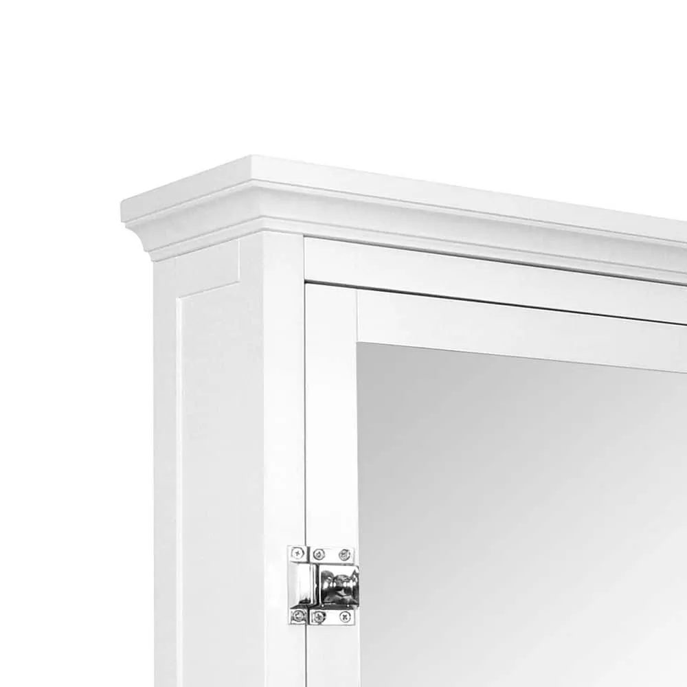 Teamson Home Madison 20.24 in. W x 19 in. H x 7 in. D Removable Medicine Cabinet with Mirrored Door in White, photo 6 of 7