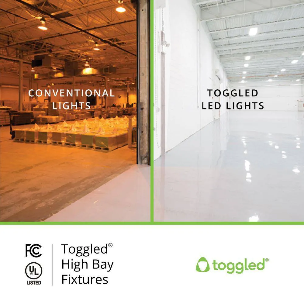toggled 4 ft. 6-Light T8/T12 LED White High Bay High Output 6500K (LED Tubes Included), photo 4 of 7