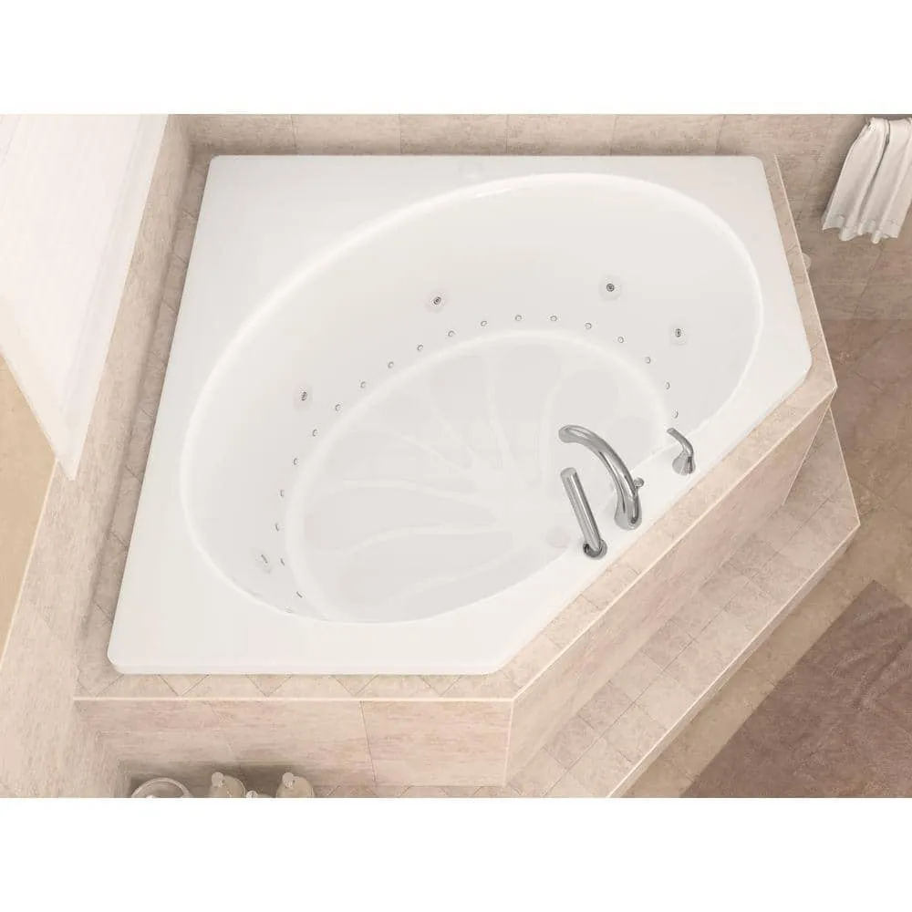 Universal Tubs Carnelian 5 ft. Center Drain Air Bath Tub in White, photo 15 of 20