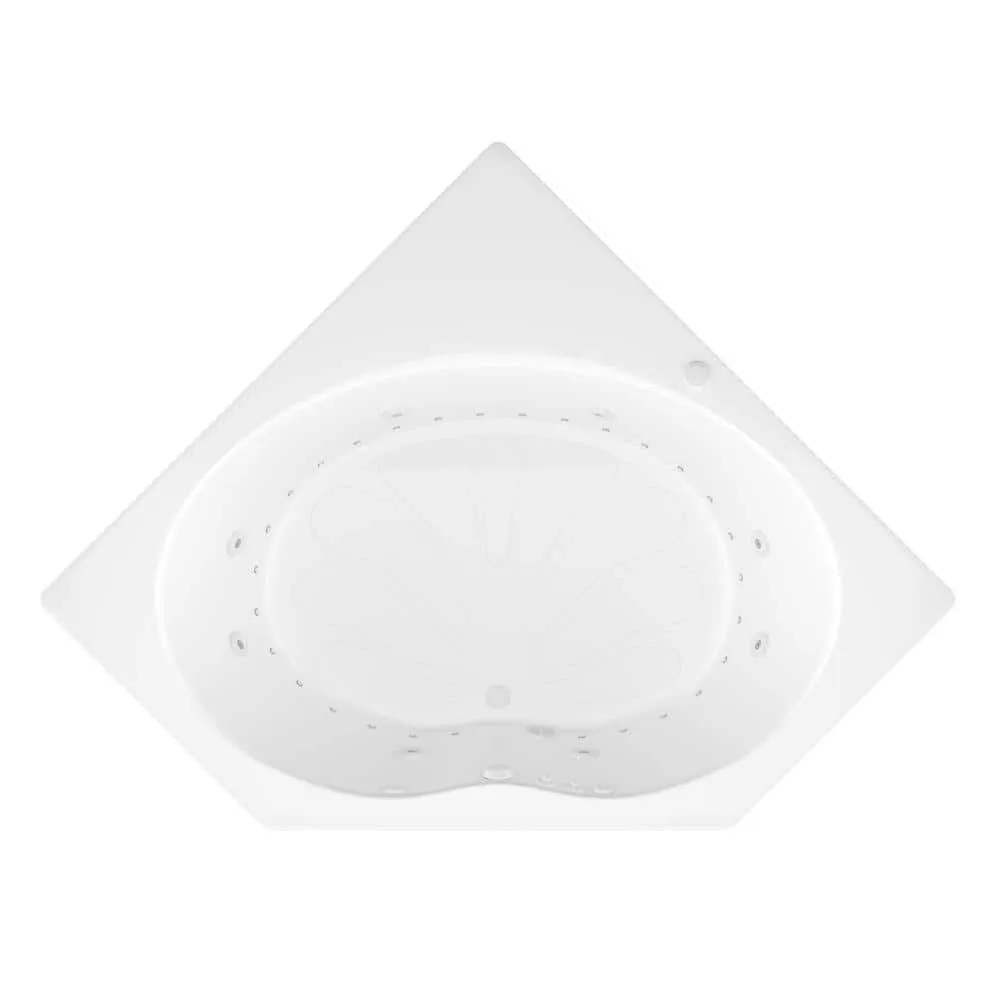 Universal Tubs Carnelian 5 ft. Center Drain Air Bath Tub in White, photo 14 of 20