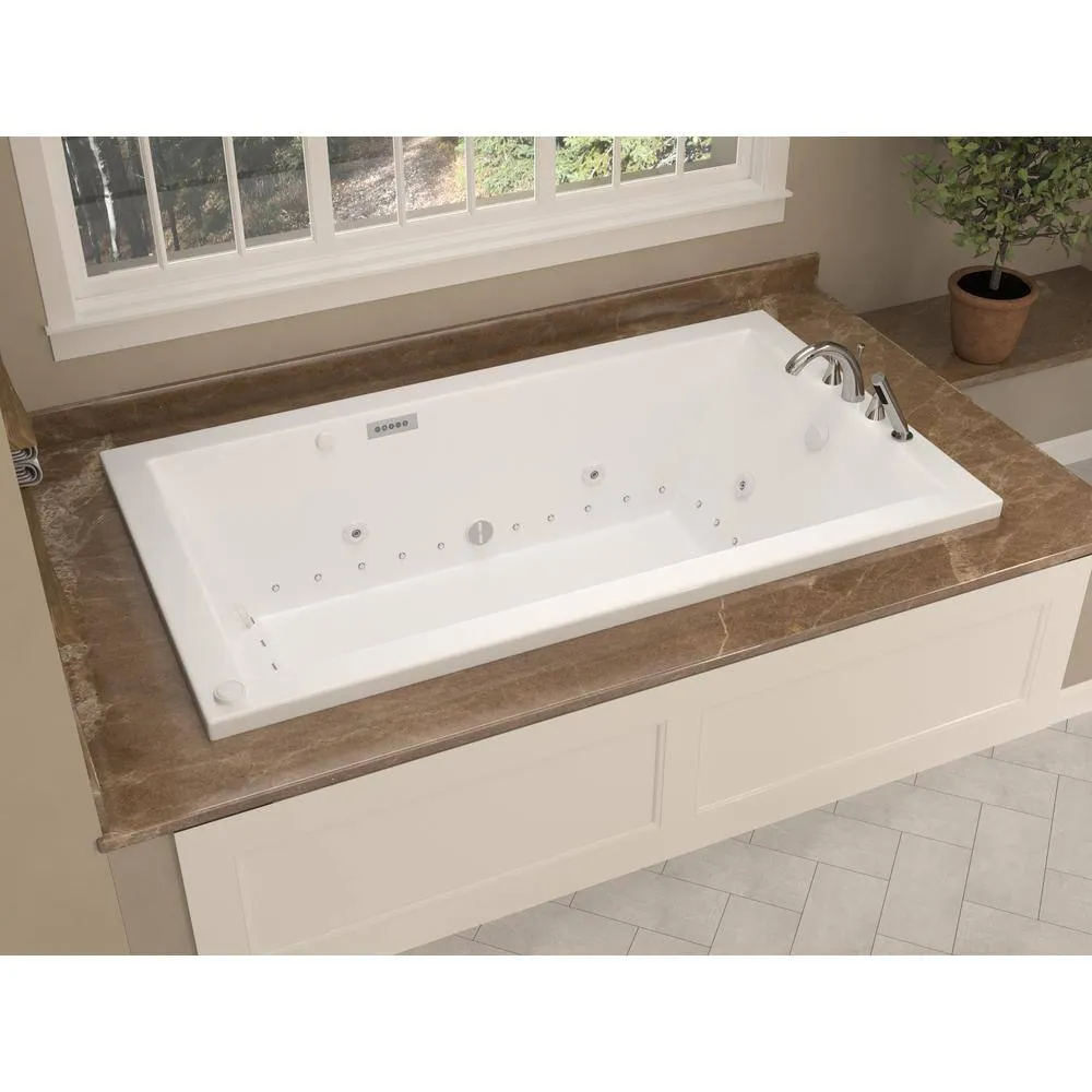 Universal Tubs Sapphire Diamond Series 5 ft. Right-Drain Rectangular Drop-in Whirlpool and Air Bath Tub in White, photo 16 of 21