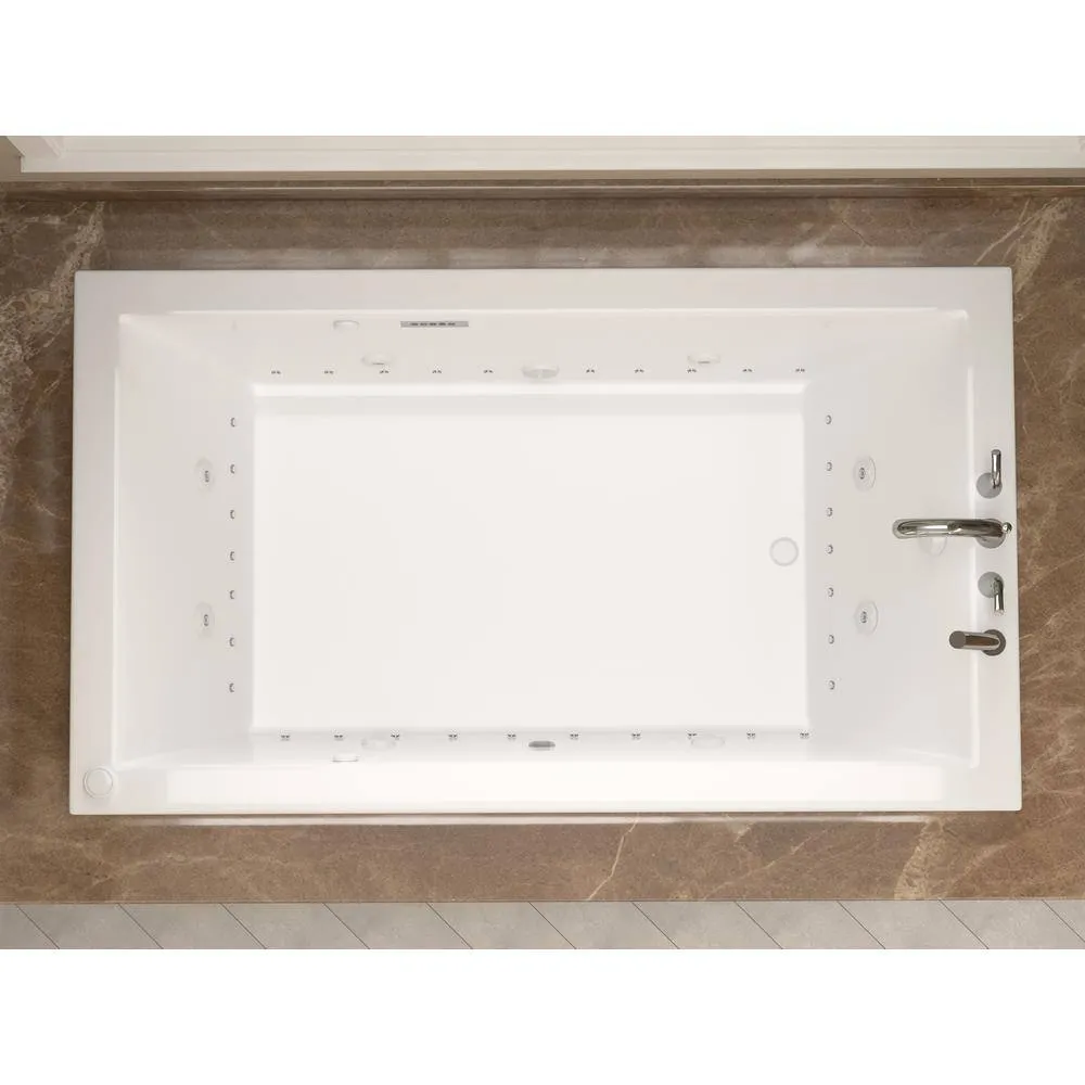 Universal Tubs Sapphire Diamond Series 5 ft. Right-Drain Rectangular Drop-in Whirlpool and Air Bath Tub in White, photo 21 of 21