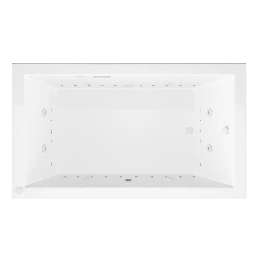 Universal Tubs Sapphire Diamond Series 5 ft. Right-Drain Rectangular Drop-in Whirlpool and Air Bath Tub in White, photo 15 of 21