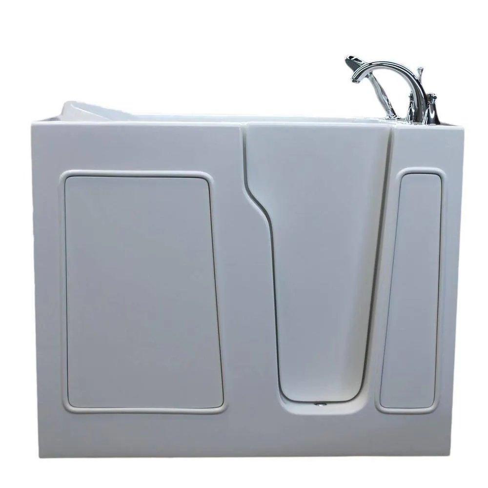 Universal Tubs Nova Heated 3.9 ft. Walk-In Non-Whirlpool Bathtub in White with Chrome Trim, photo 13 of 15