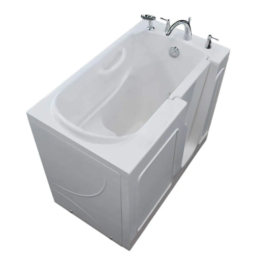 Universal Tubs Nova Heated 3.9 ft. Walk-In Non-Whirlpool Bathtub in White with Chrome Trim, photo 11 of 15