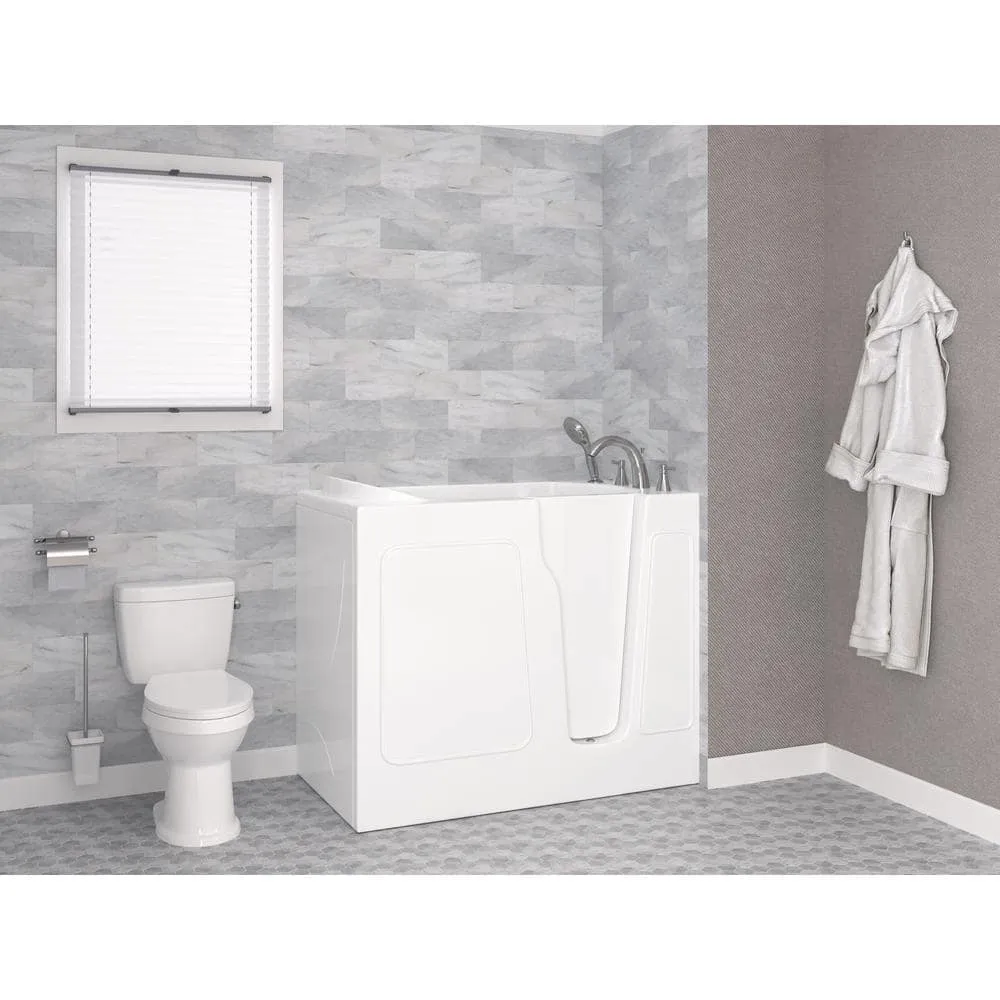 Universal Tubs HD Series 26 in. x 46 in. Right Drain Quick-Fill Walk-In Soaking Bathtub in White, photo 16 of 22