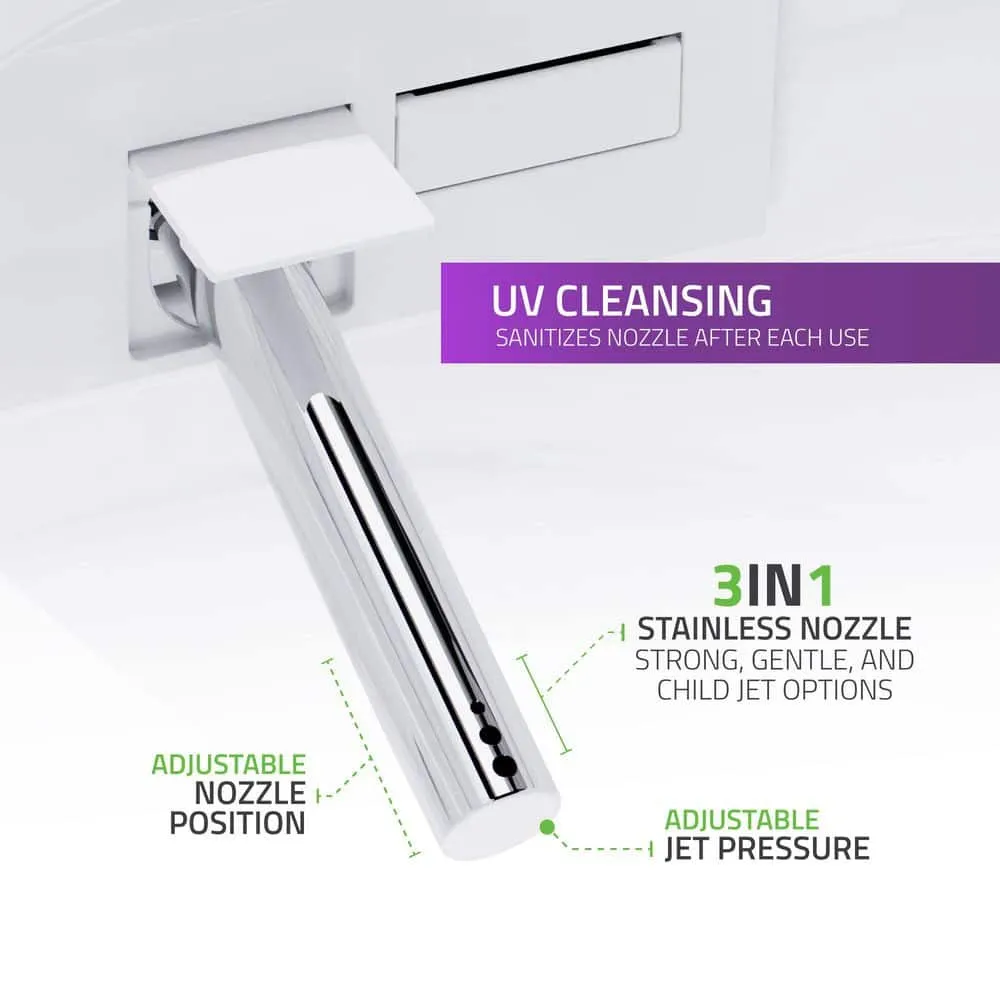 Universal Tubs 52.8 in. Walk-In Whirlpool Bathtub in White with 1.6 GPF Smart Toilet Combo, Left Drain, photo 18 of 23