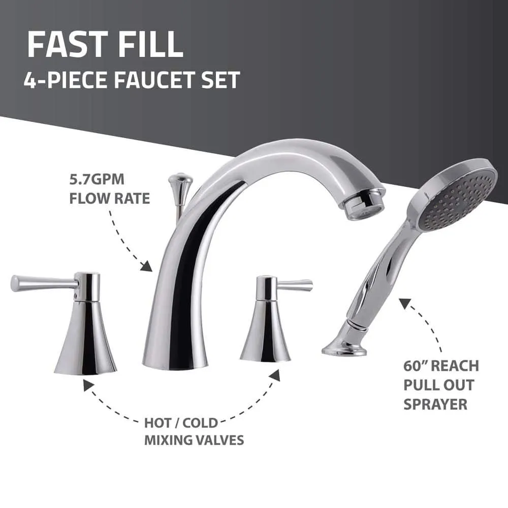 Universal Tubs 52.8 in. Walk-In Whirlpool Bathtub in White with 1.6 GPF Smart Toilet Combo, Left Drain, photo 19 of 23