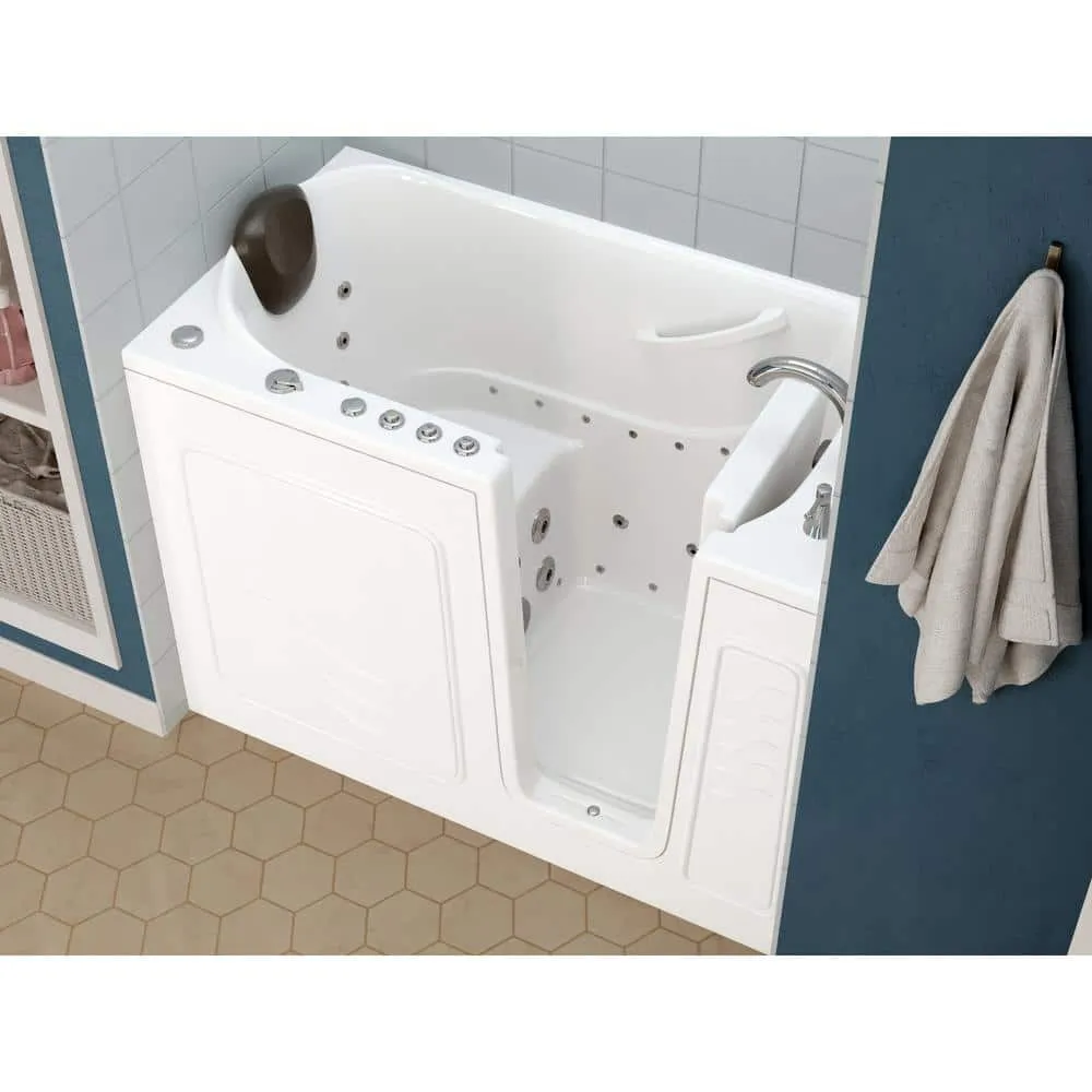 Universal Tubs Safe Premier 52.3 in. x 60 in. x 30 in. Right Drain Walk-in Air and Whirlpool Bathtub in White, photo 13 of 16