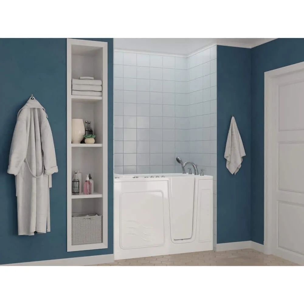 Universal Tubs Safe Premier 52.3 in. x 60 in. x 30 in. Right Drain Walk-in Air and Whirlpool Bathtub in White, photo 11 of 16
