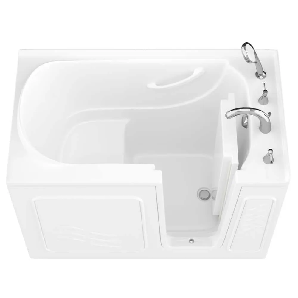 Universal Tubs HD Series 30 in. x 53 in. Right Drain Quick Fill Walk-In Soaking Bathtub in White, photo 15 of 22