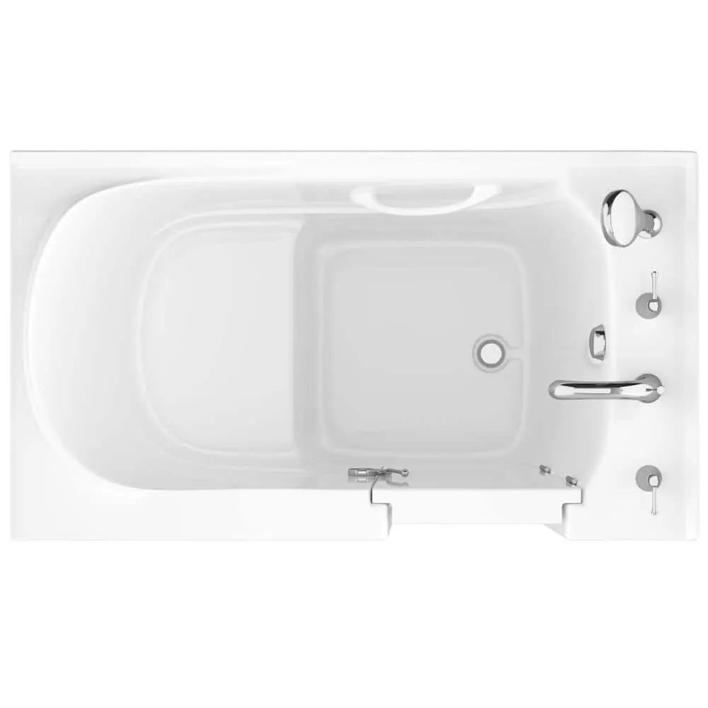 Universal Tubs HD Series 30 in. x 53 in. Right Drain Quick Fill Walk-In Soaking Bathtub in White, photo 16 of 22