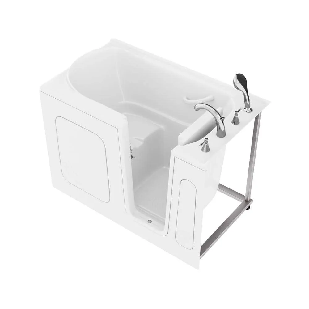 Universal Tubs HD Series 30 in. x 54 in. Right Drain Quick Fill Walk-In Soaking Bathtub in White, photo 4 of 11