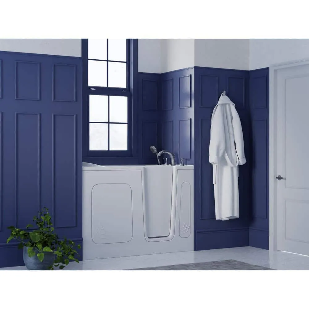 Universal Tubs HD Series 30 in. x 54 in. Right Drain Quick Fill Walk-In Soaking Bathtub in White, photo 5 of 11