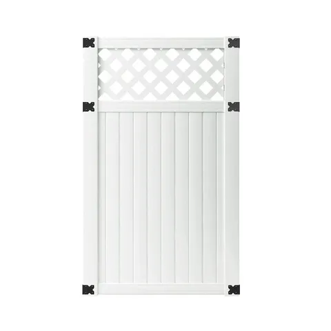 Vinyl Lattice Top Fence Gate