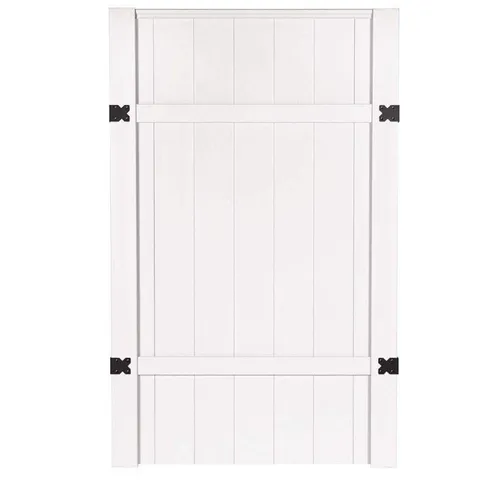 White Vinyl Privacy Gate