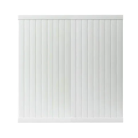6x6 White Vinyl Privacy Fence