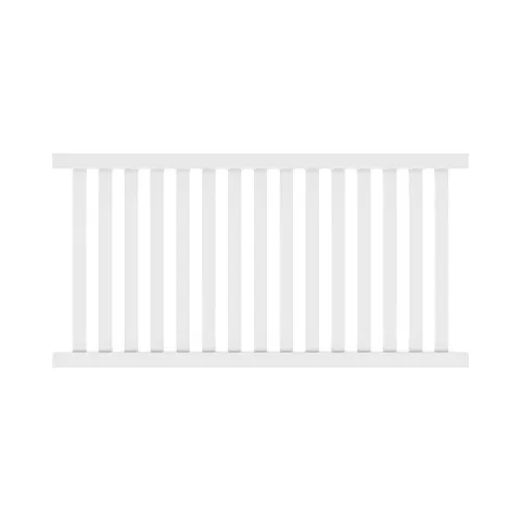 Ohio 4x8 White Vinyl Fence Panel
