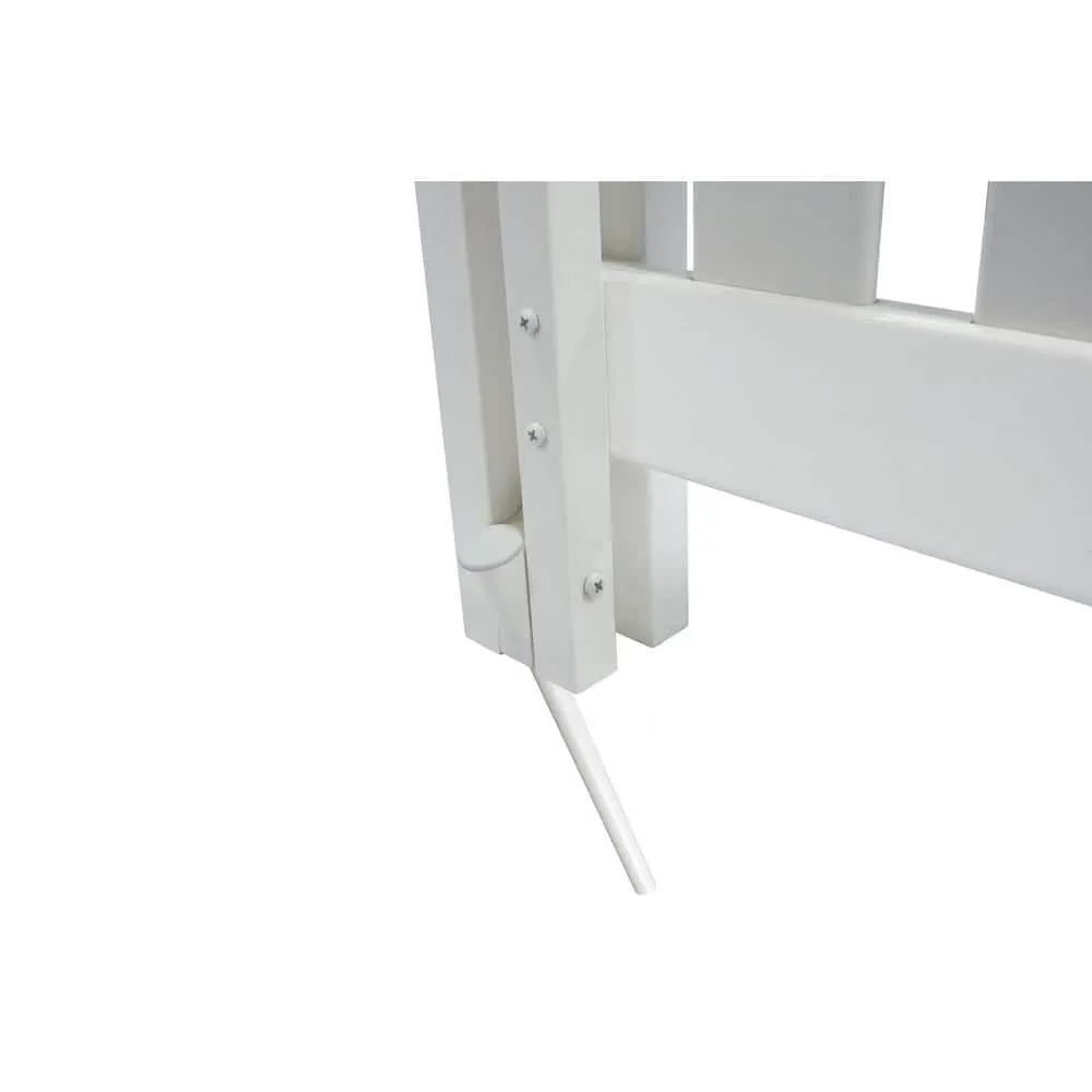 Enclo Privacy Screens Hartford 4ft White Vinyl Privacy Screen, No-Dig A/C Unit Hider, photo 9 of 11