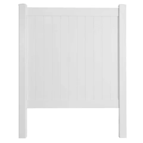 6x6 White Vinyl Fence Panel Set
