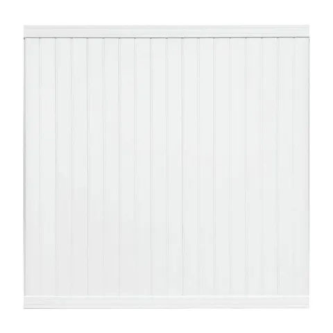 Belfast White Vinyl Fence Post Kit 4 × 4 × 96 in