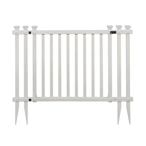 White Vinyl 4.3 × 3 ft Fence Gate
