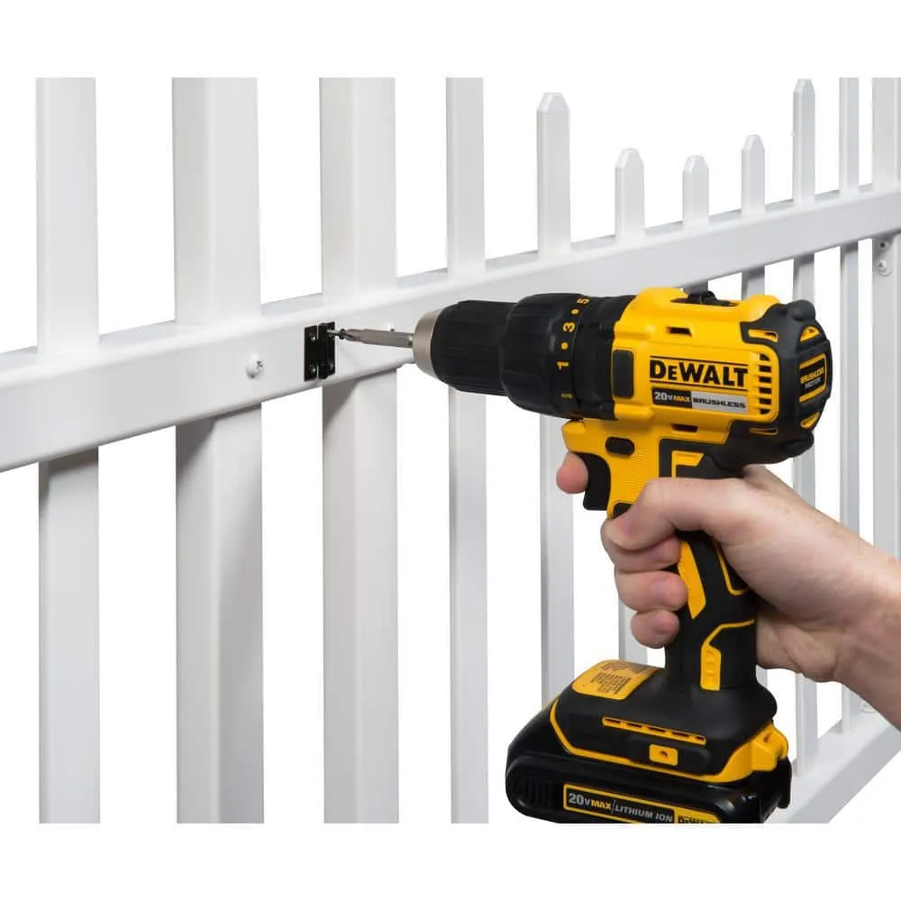 Zippity Outdoor Products 5 ft. W x 2.5 ft. H White Vinyl Washington Fence Gate Kit, photo 9 of 9