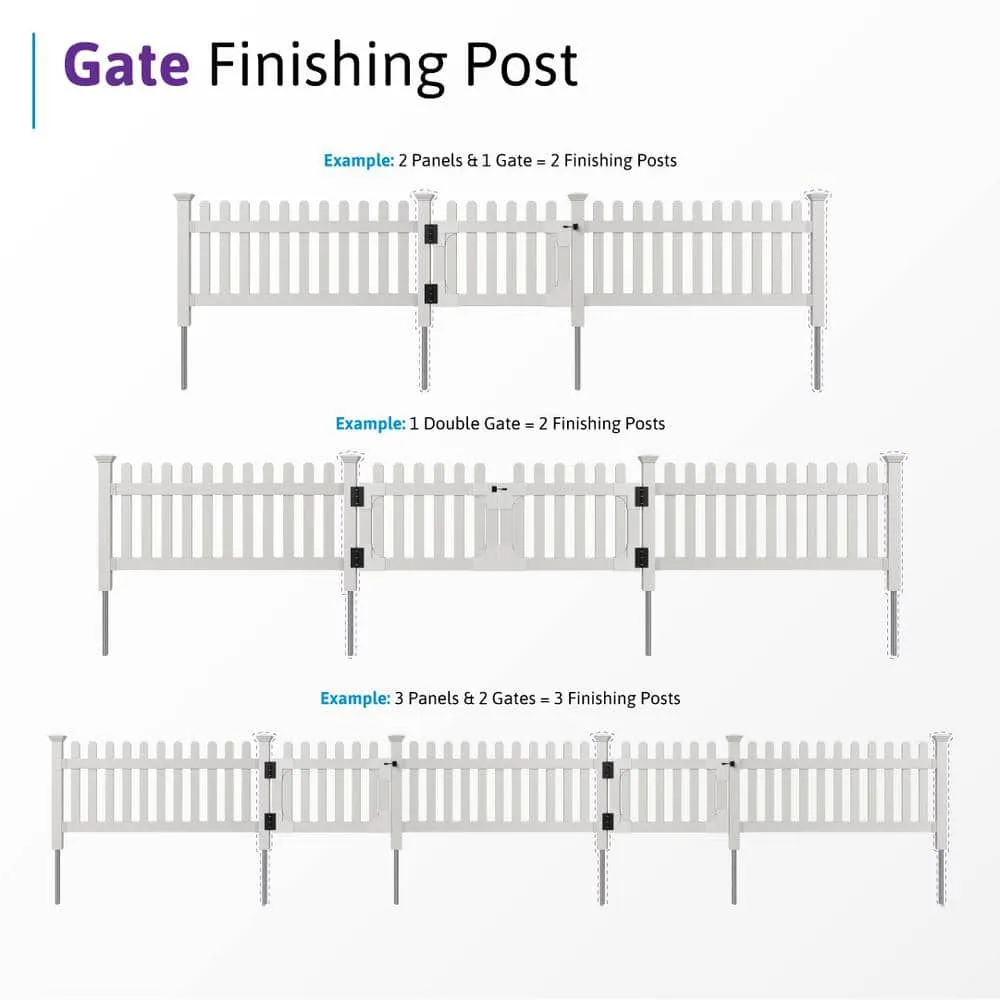 WamBam Fence No-Dig Vinyl Fence Post - Newport Finishing, photo 6 of 7