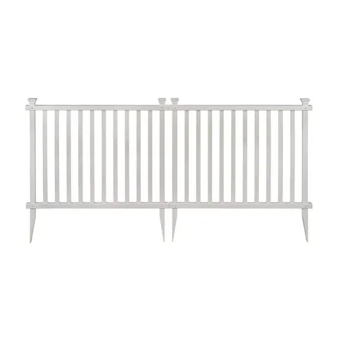 Baskenridge Vinyl Garden Picket Fence Kit