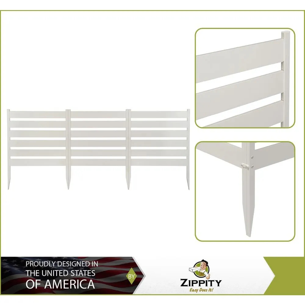 Zippity Outdoor Products Maui No-Dig White Vinyl Garden Fence Kit (3-Panels), photo 3 of 11