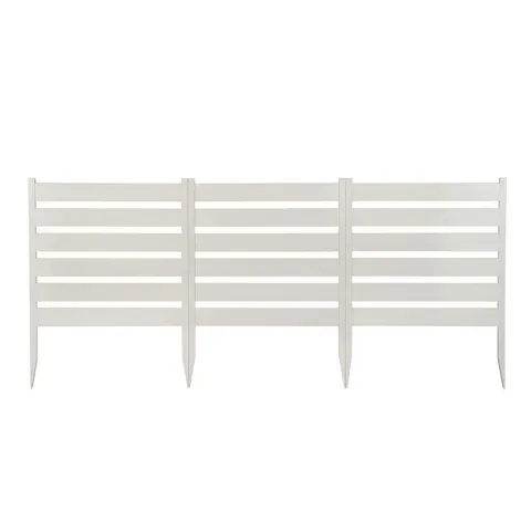 Maui No-Dig Vinyl Garden Fence Kit