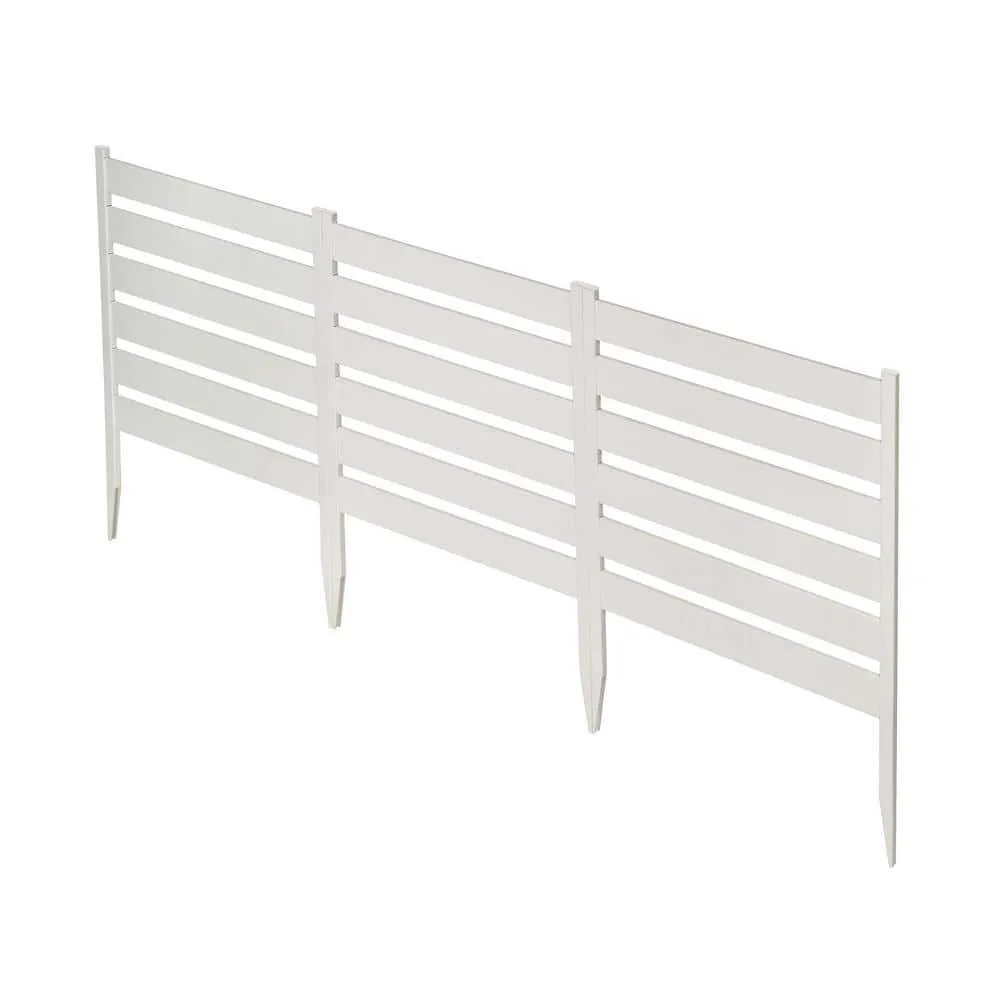 Zippity Outdoor Products Maui No-Dig White Vinyl Garden Fence Kit (3-Panels), photo 6 of 11